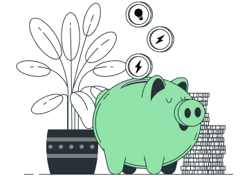 Coins being added to piggy bank 